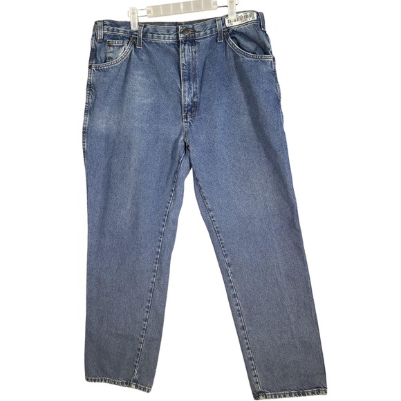 Dickies Jeans Mens 40x32 Blue Denim Relaxed Fit Classic Workwear Straight Leg - Picture 1 of 6
